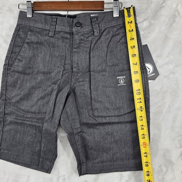 Volcom Shorts Mens Size 28 Gray Skateboard Stretch Chino Casual‎ New - Picture 5 of 10
